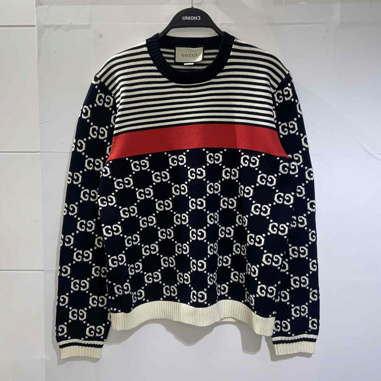 楽天市場】Gucci グッチ（柄ボーダー）（トップス｜メンズファッション