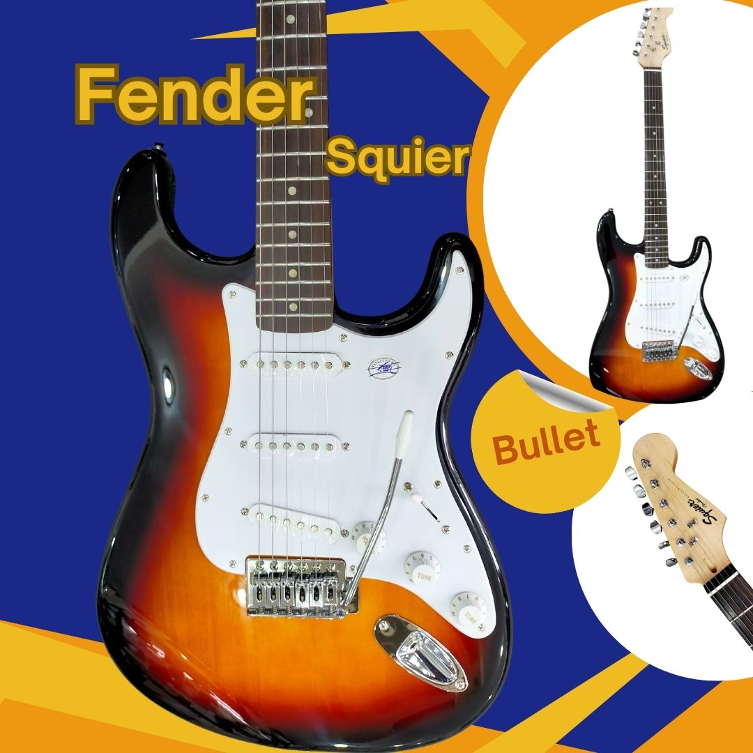 メンテ済｜Squier エレキギター ストラトキャスター サンバースト