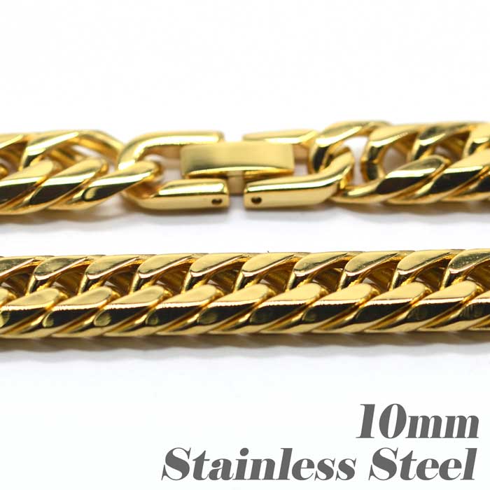 楽天市場】メール便送料無料 喜平 ゴールド 10mm幅 中折れ金具ゴールド