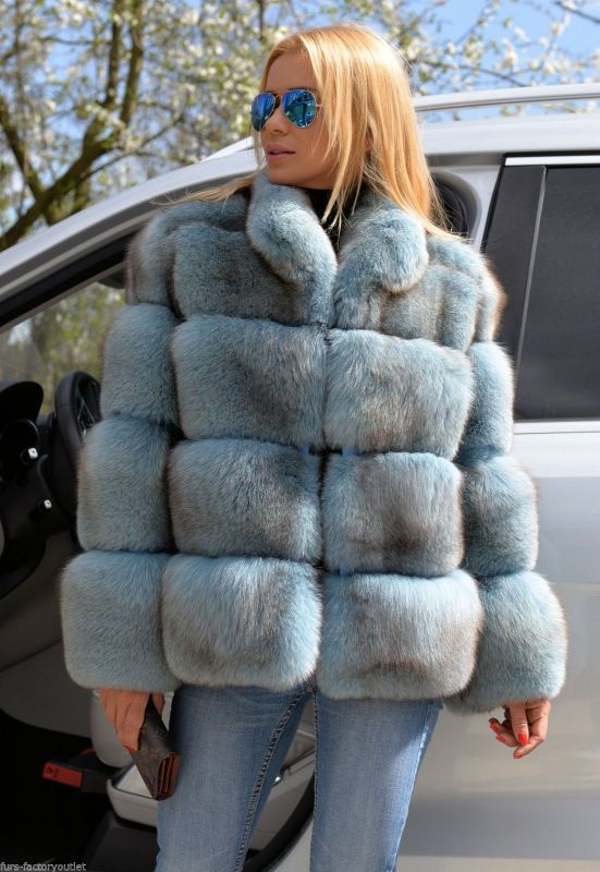 REAL 4BLOCK SAGA FOX FUR STAND COLLAR JACKET リアルサガフォックス
