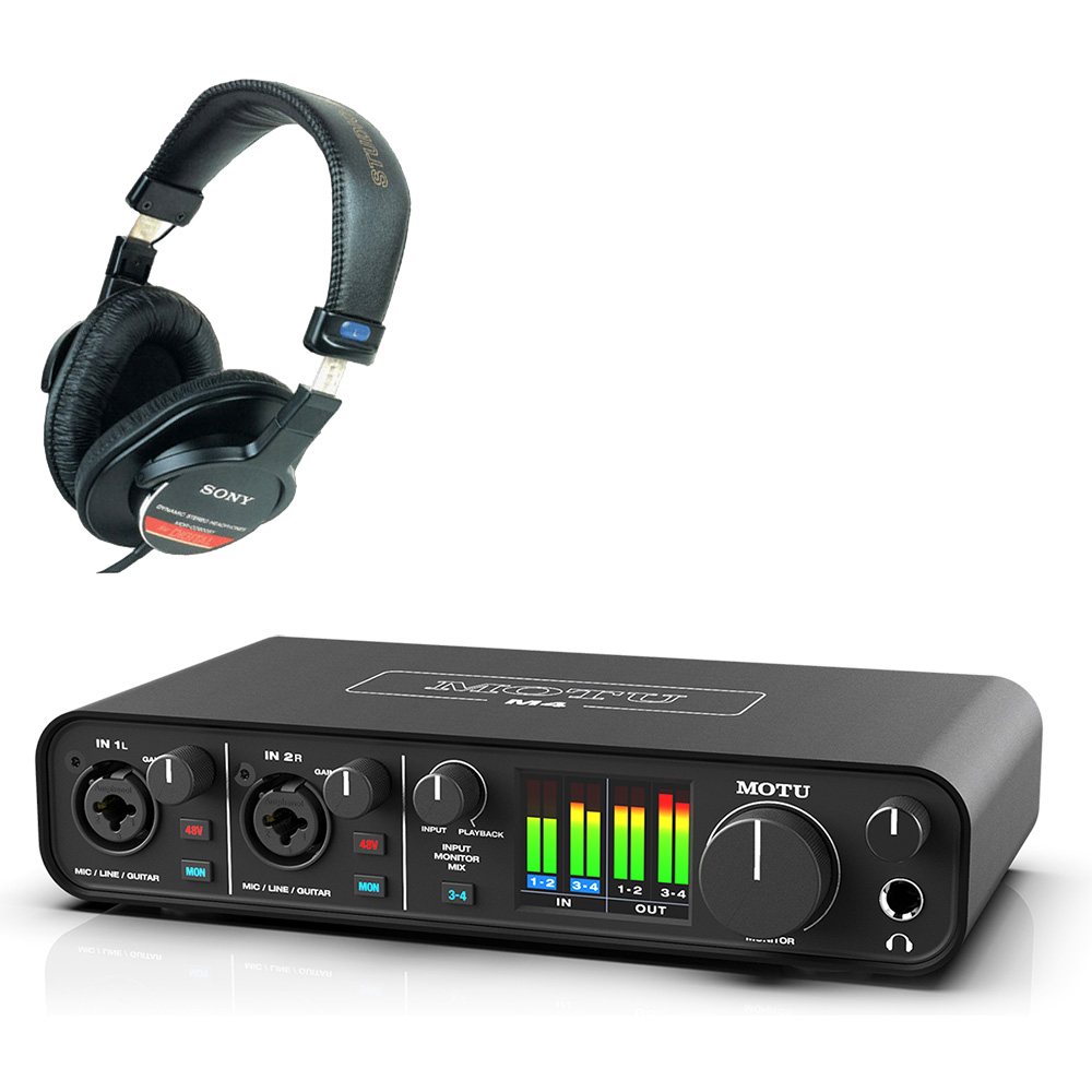 MOTU USBオーディオインターフェイス M4(SONYモニターヘッドフォン MDR