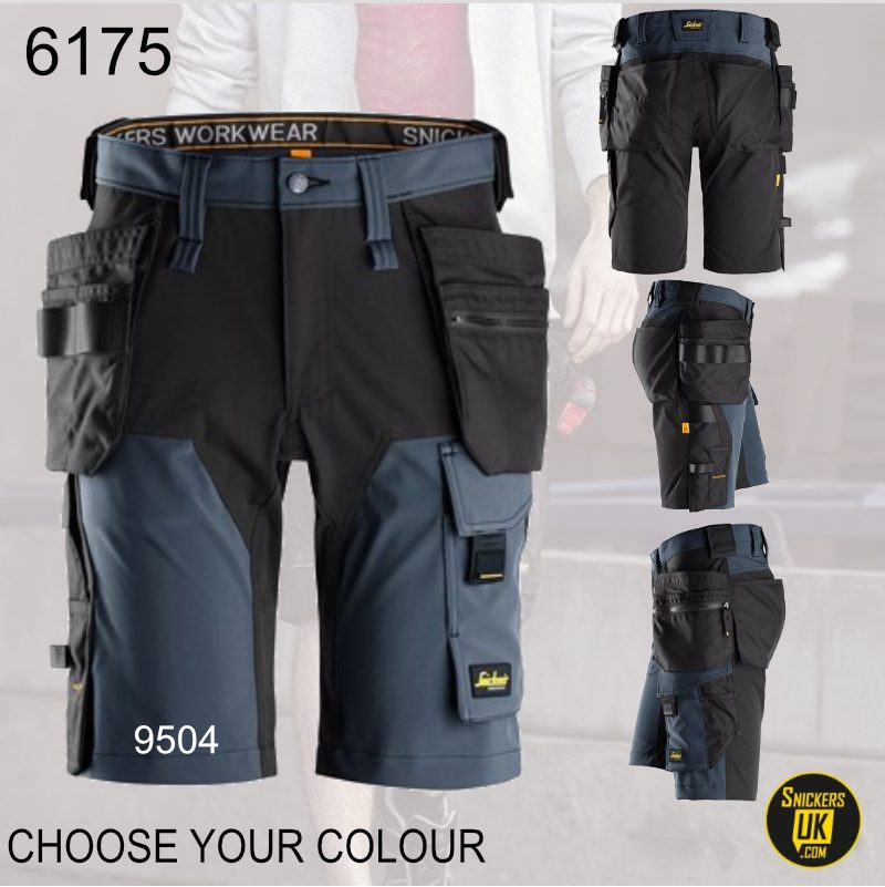 Snickers 6175 AllRoundWork 4 Way Stretch Holster Pocket Shorts