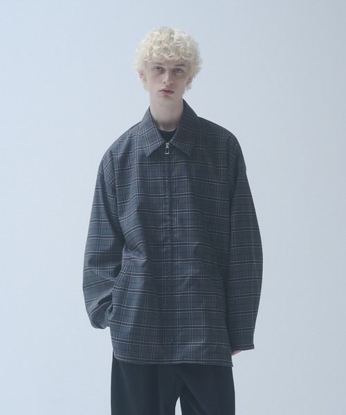 DOOPZ（ドープス） ブルゾン アウター Oversized zip up check shirt