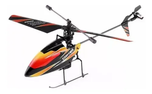 Mini Helicóptero Copter V911 Wltoys Rc 4 Ch 2.4 Ghz Completo