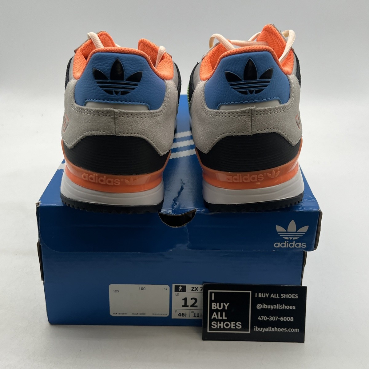 Size 12 - adidas ZX 750 White Beam Green Orange (HQ6680) | eBay