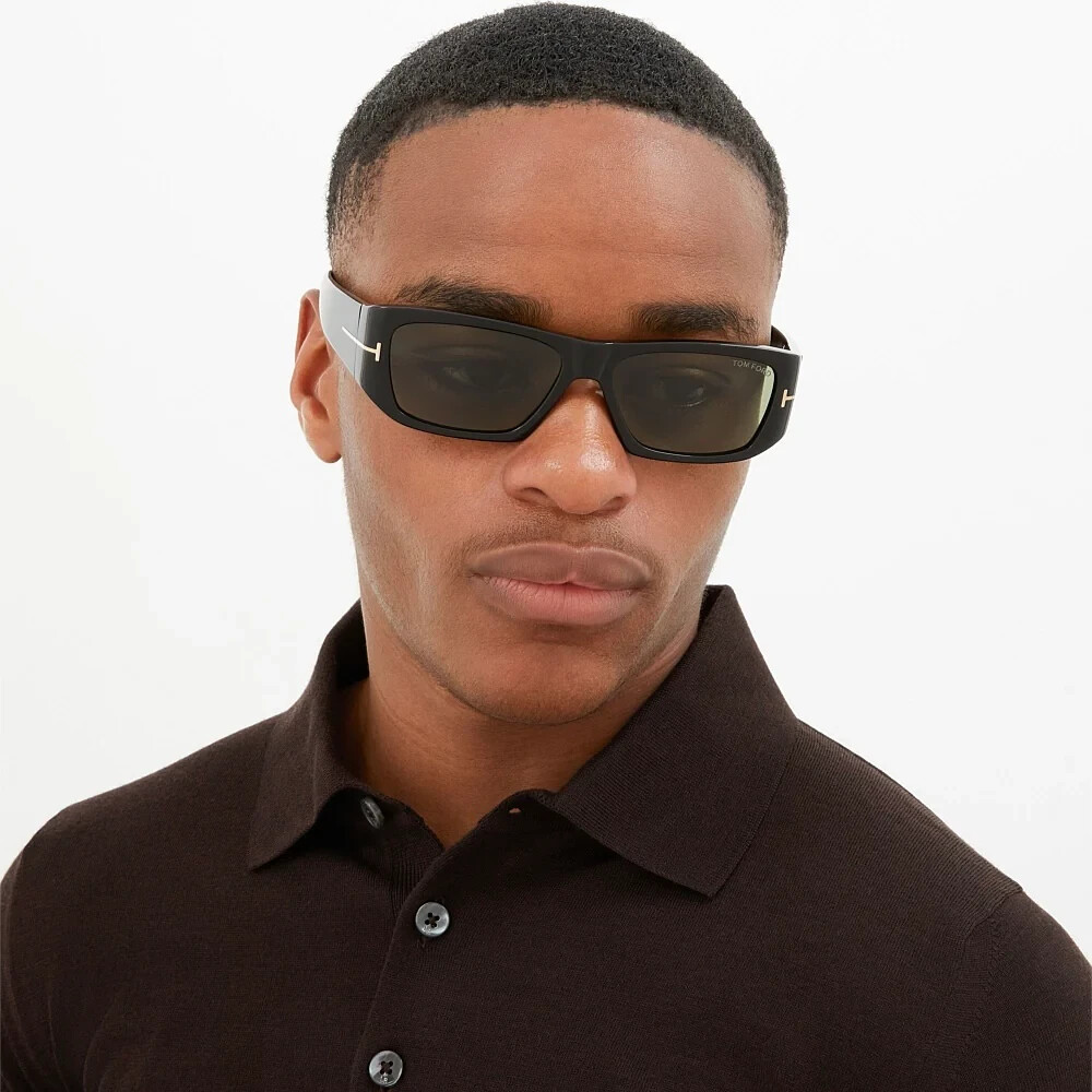 TOM FORD FT0986 20V Sunglasses Grey Frame Blue Lenses 56mm | eBay