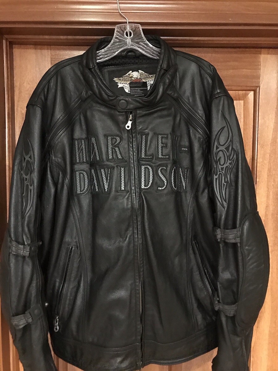 Harley Davidson Switchback 2-in-1 Blade Skull Leather Jacket 97071
