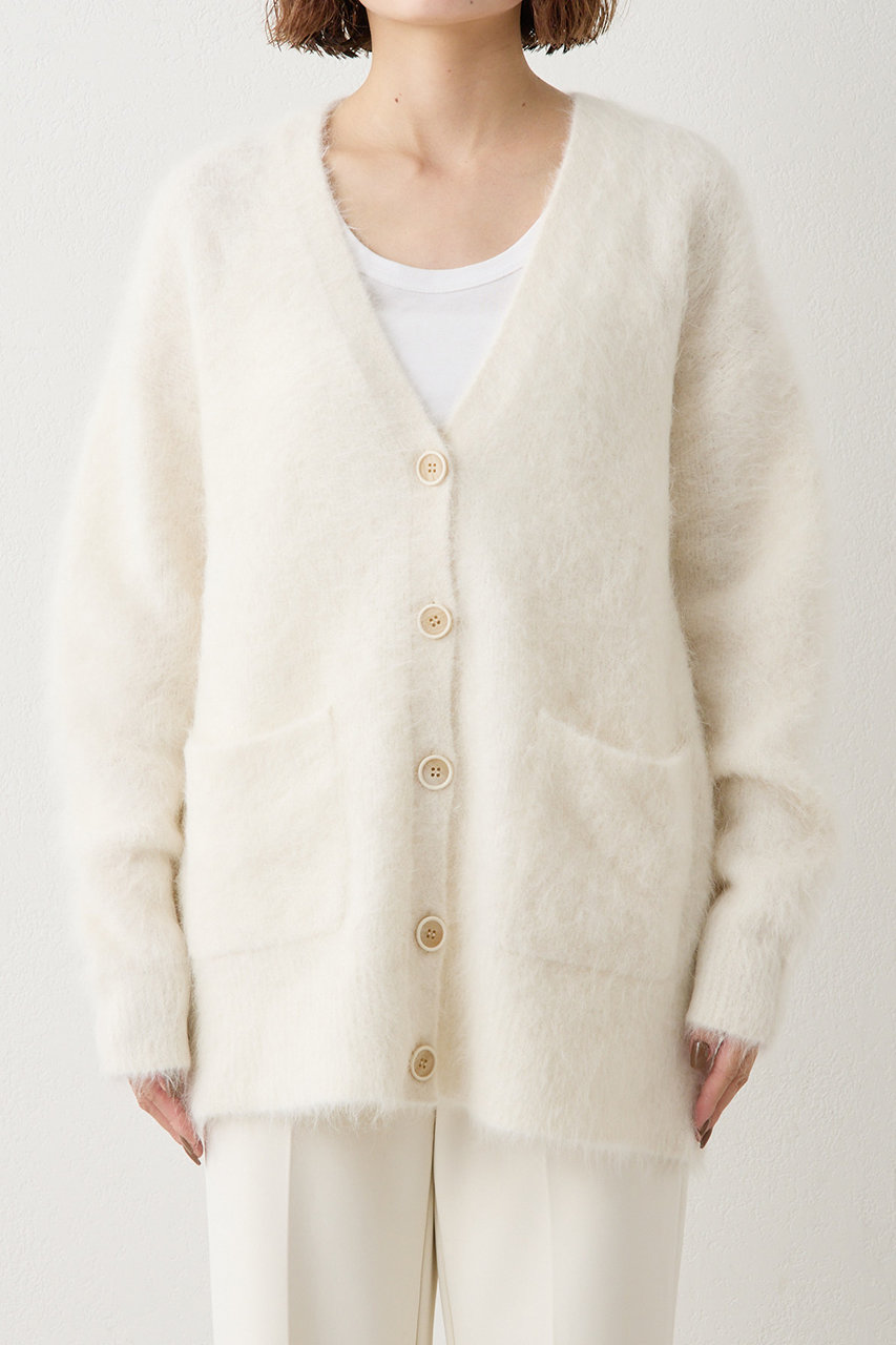 Whim Gazette(ウィム ガゼット)｜スーリーアルパカカーディガン/オフ