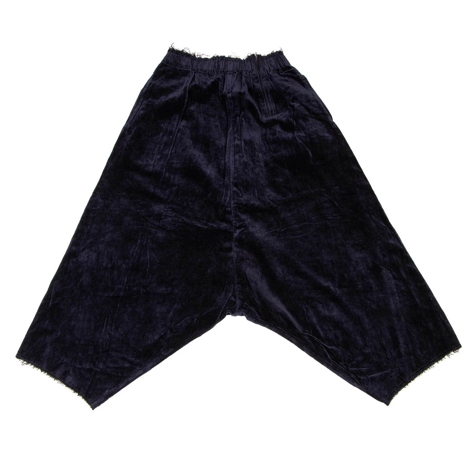 コムデギャルソンCOMME des GARCONS カットオフデザインベロアサルエル