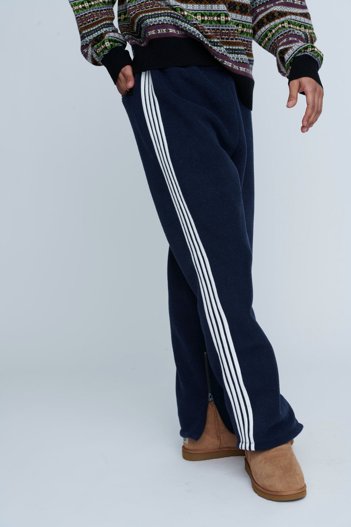 Fleece Loose Fit Track Pants – INSCRIRE