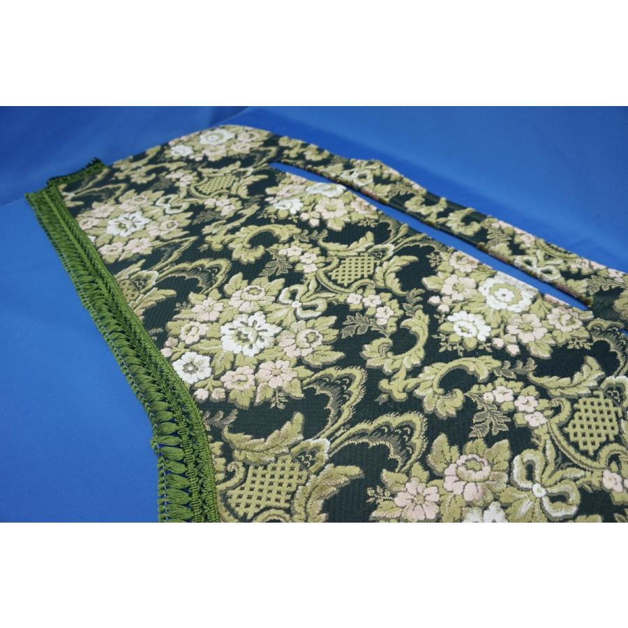 17プロフィア用 花かご 縦柄 ダッシュマット グリーン : トラック