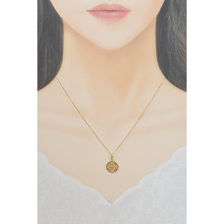 ギンザタナカ 田中貴金属 ネックレス K18YG GINZA TANAKA フラワー