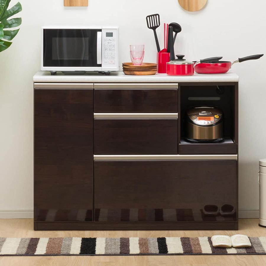 ニトリ（NITORI） カウンター(アルミナ2 120CT DBR) ニトリ期間限定：4