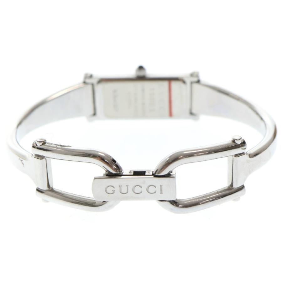 GUCCI（グッチ） 1500L バングルウォッチ シェル文字盤 SS/QZ 1Pダイヤ