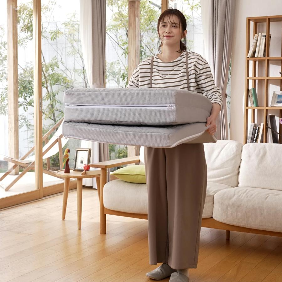 ブレスエアーレガリス マルチマットレス 通気性抜群 贅沢な厚みと弾力