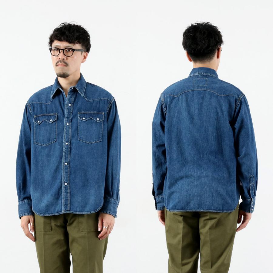 REMI RELIEF（レミ レリーフ） 8.5oz デニムウエスタンシャツ ノコギリ