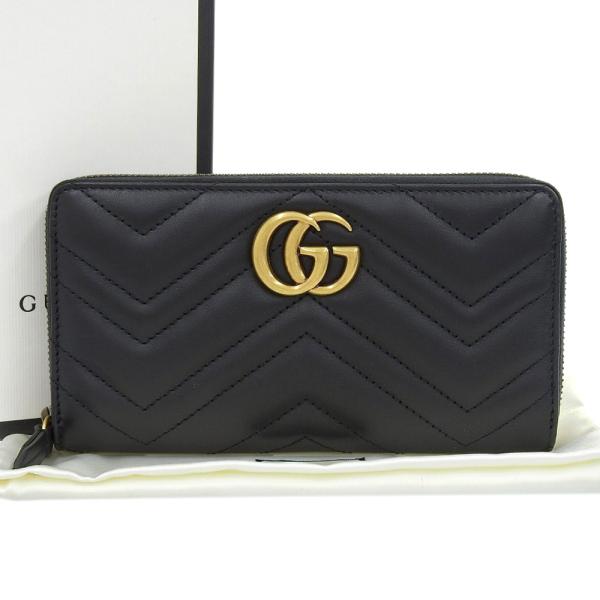 GG Marmont グッチ GUCCI GGマーモント ロゴ ラウンドファスナー 長