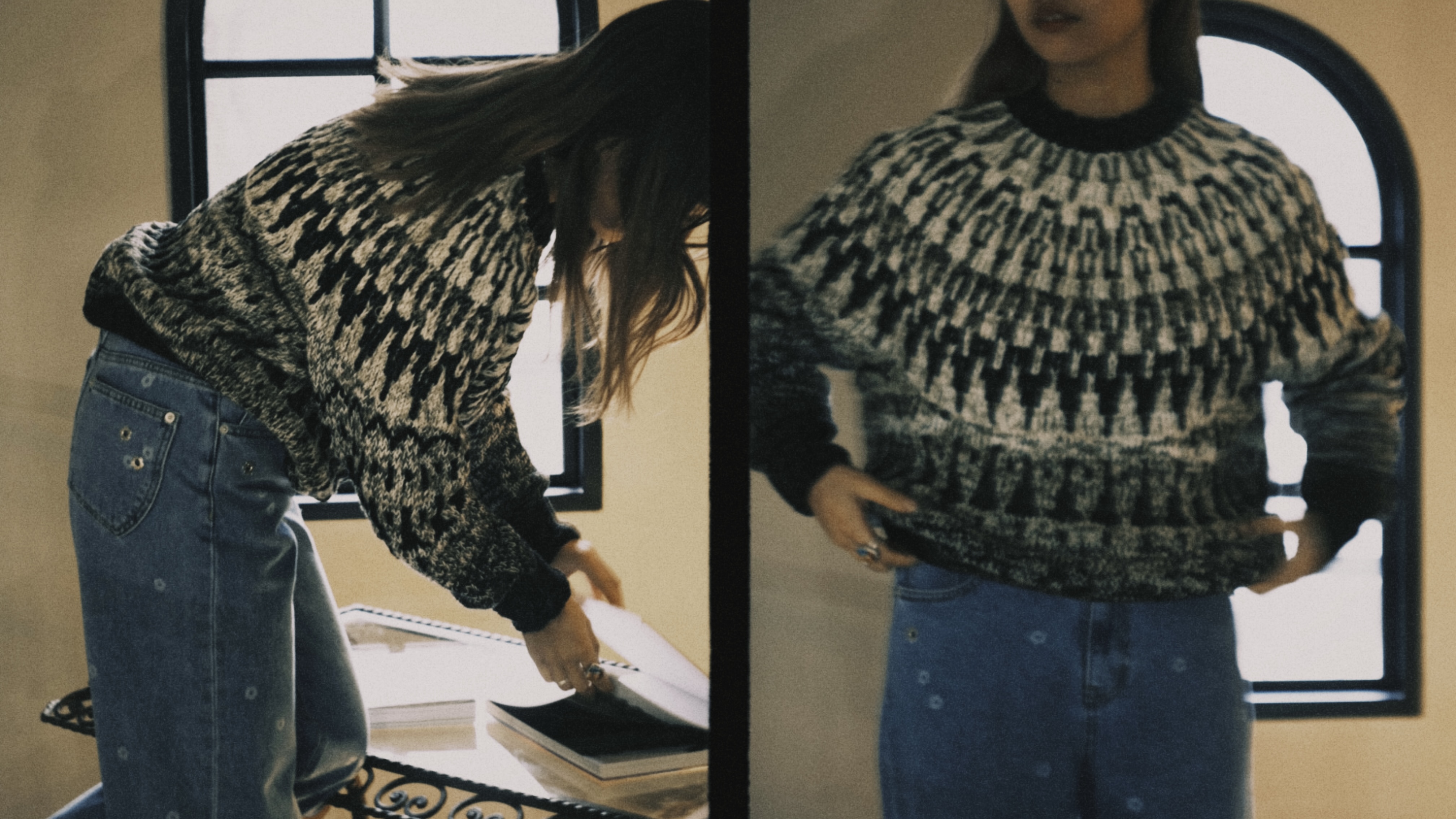 JUN MIKAMI Nordic summer sweater – loop