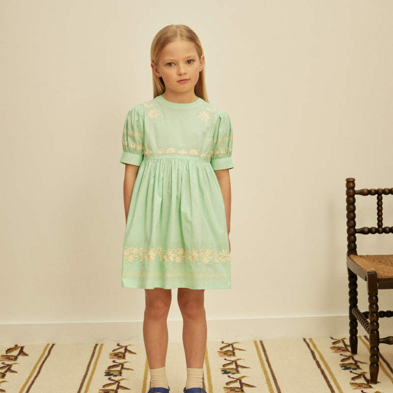 Apolina（アポリナ）2026SS MYA DRESS - seaglass - キッズワンピース