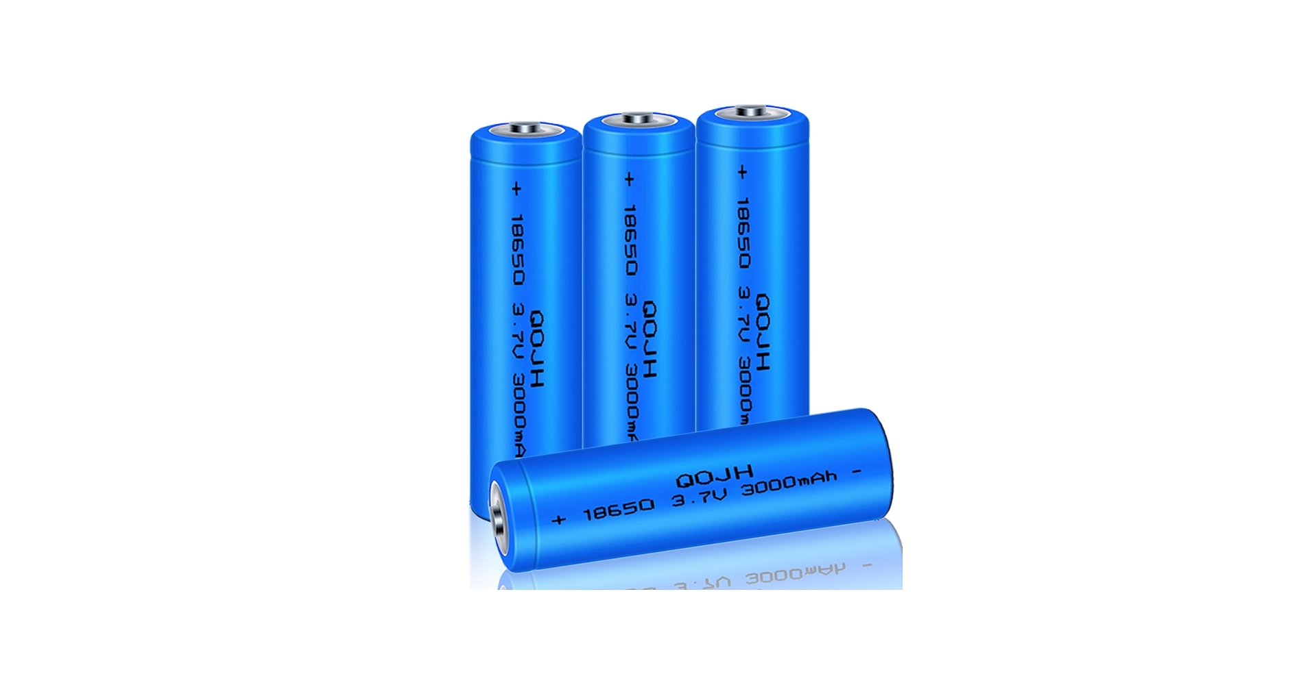 Amazon.com: QOJH 4Pack 18650 Battery, 3.7v 18650 Rechargeable