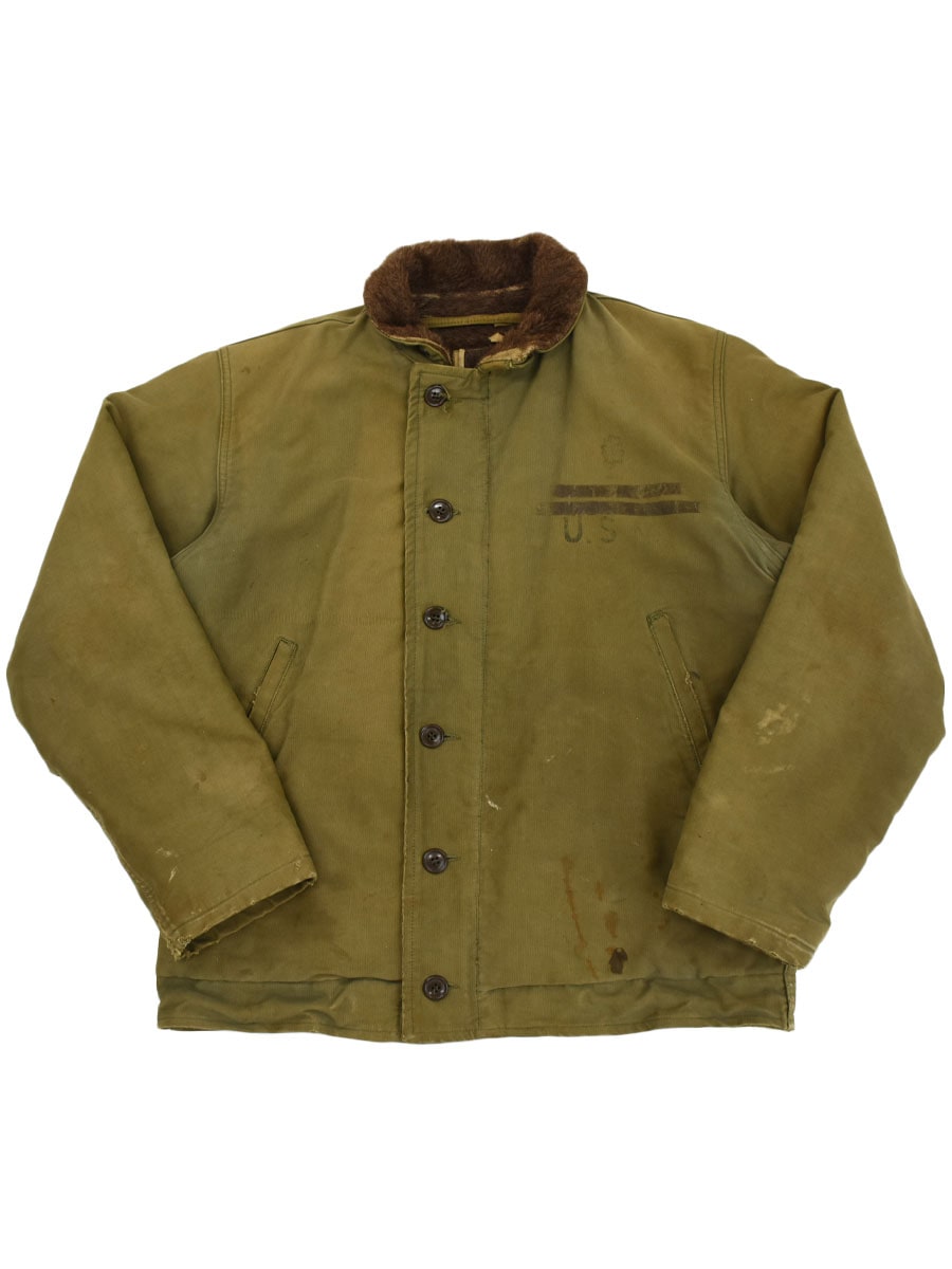 40's～ U.S.NAVY N-1 デッキジャケット ステンシル 実寸(40位