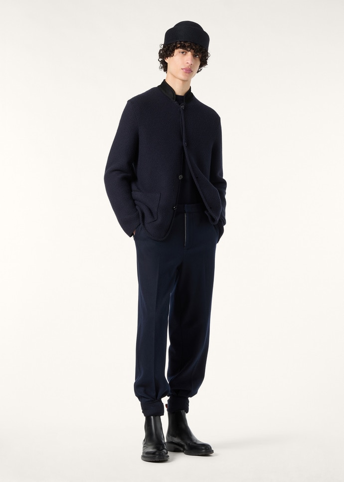 Breia Trousers Virgin Wool, Cashmere Light Blue Navy | Loro Piana FR