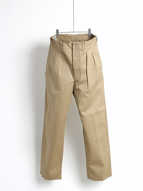 VINTAGE】50～60s FRENCH ARMY M-52 2TUCK CHINO TROUSERS size26
