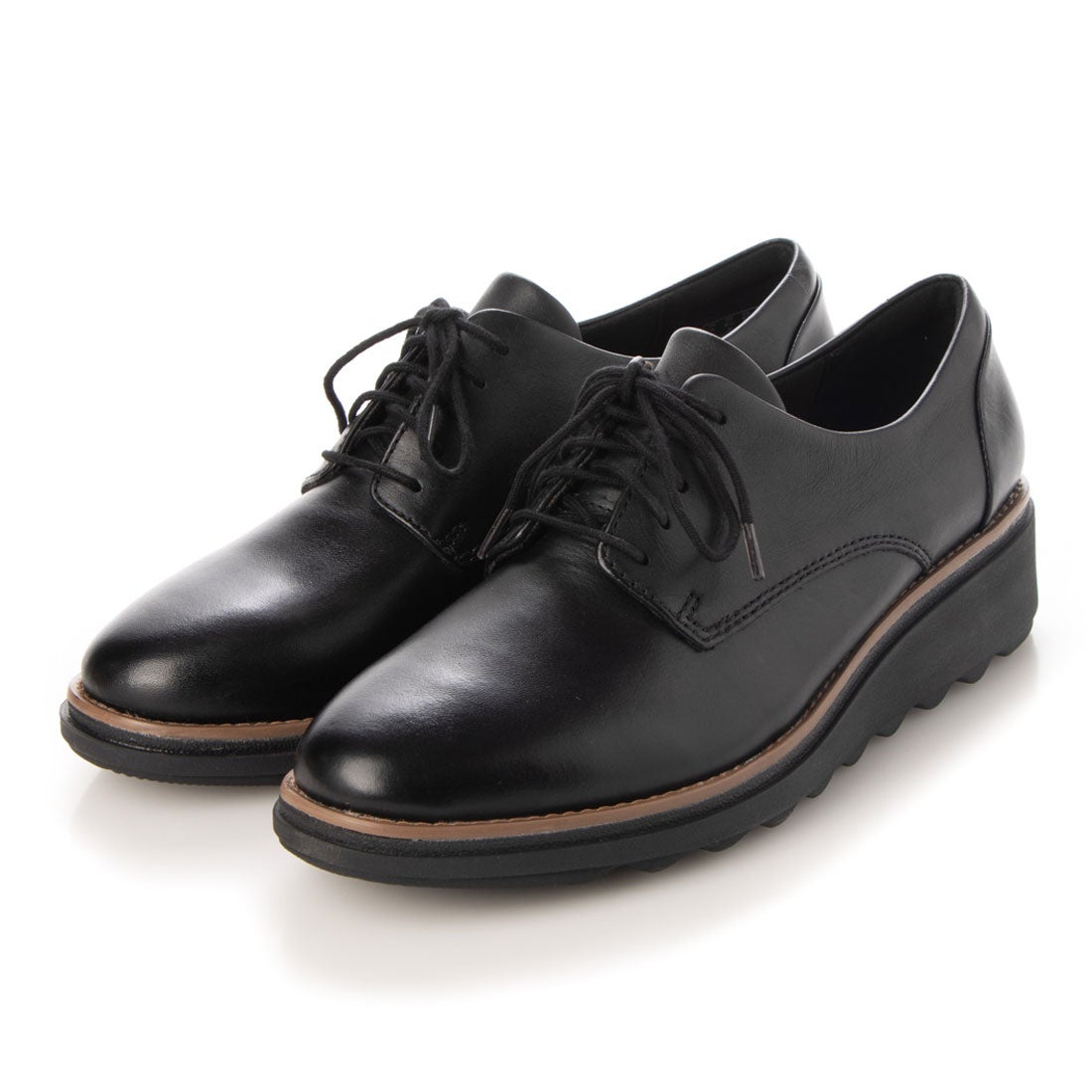 Clarks Sharon Noel / シャロンノエル （ブラックレザー/ダークタン