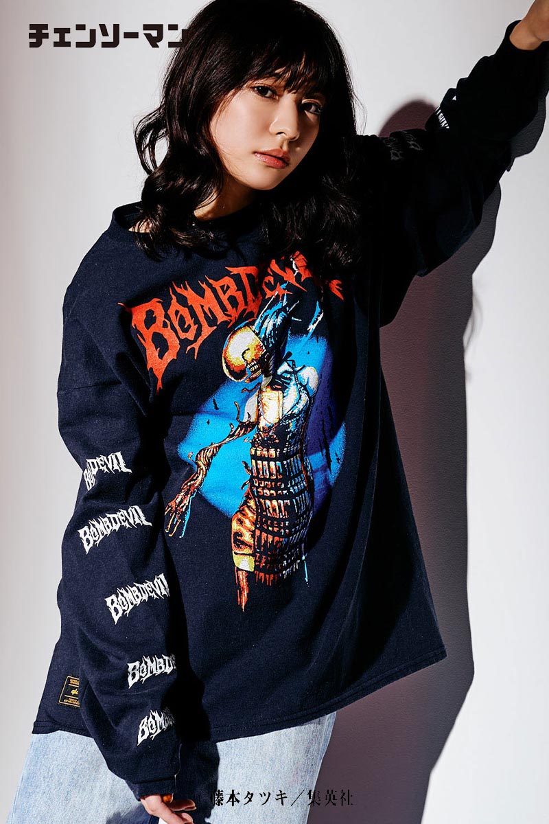 予約商品】glamb (グラム)×チェンソーマン Bomb Devil Long Sleeve T