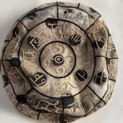 龍体文字 刺繍フトマニ図ベレー帽 リバーシブル - メルカリ