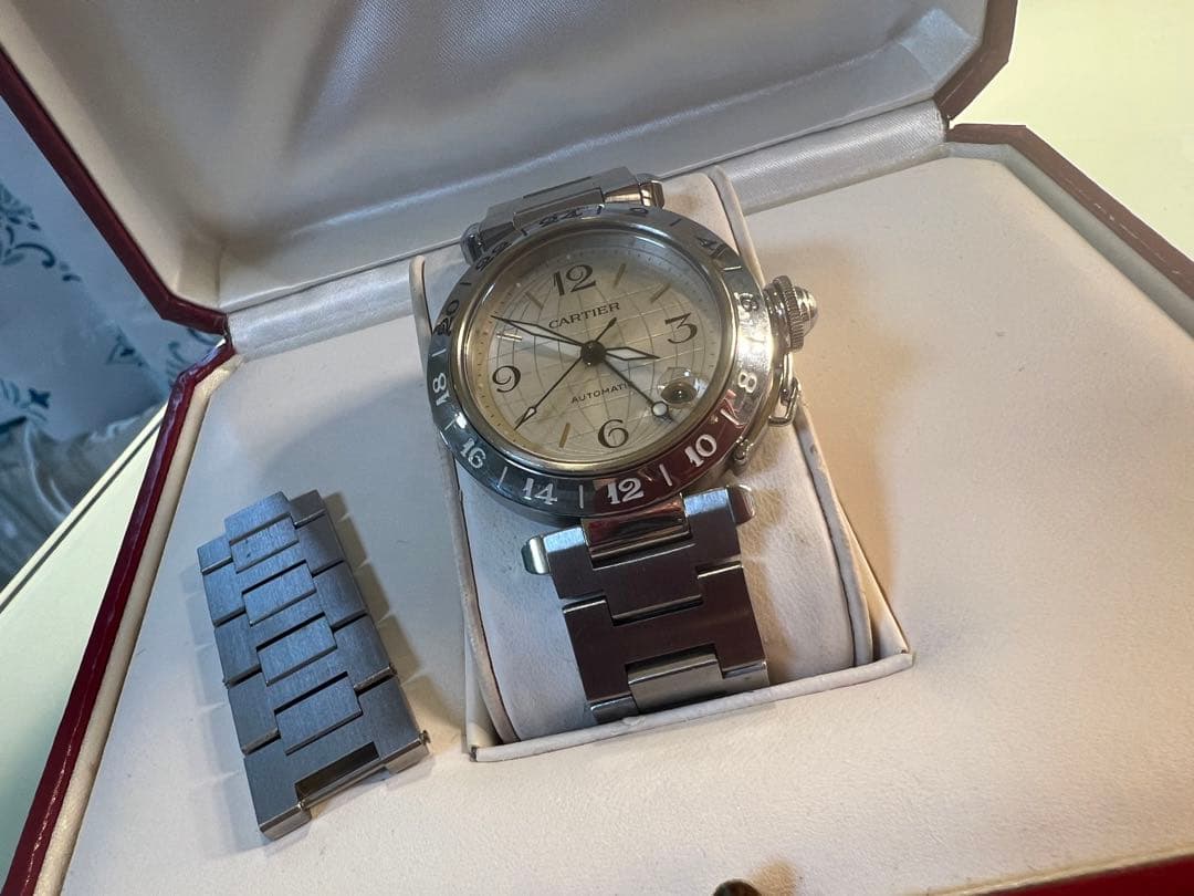 カルティエ　パシャ　メリディアン　シルバー　ステンレス　Cartier 腕時計 Cartier（カルティエ） パシャC メリディアン 腕時計 時計 ステンレス