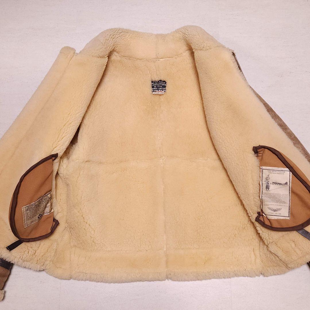 80s USA製 AVIREX TYPE B-3 B3 極厚 リアルムートンジ - メルカリ