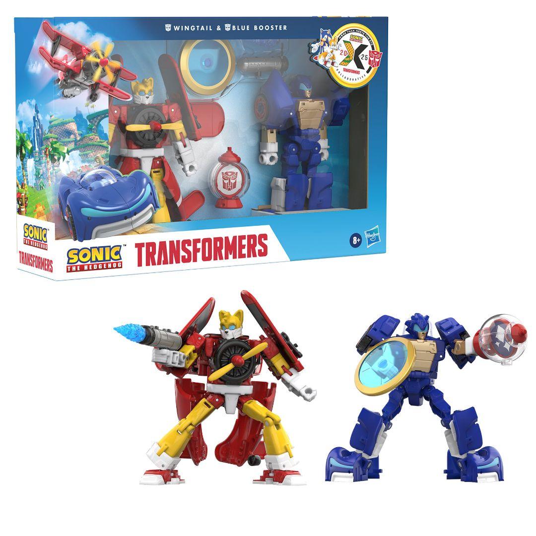 トランスフォーマー x ソニックコラボ ウイングテイル & ブルー ブースター ハズブロ トランスフォーマー X ソニック・ザ・ヘッジホッグ コラボ