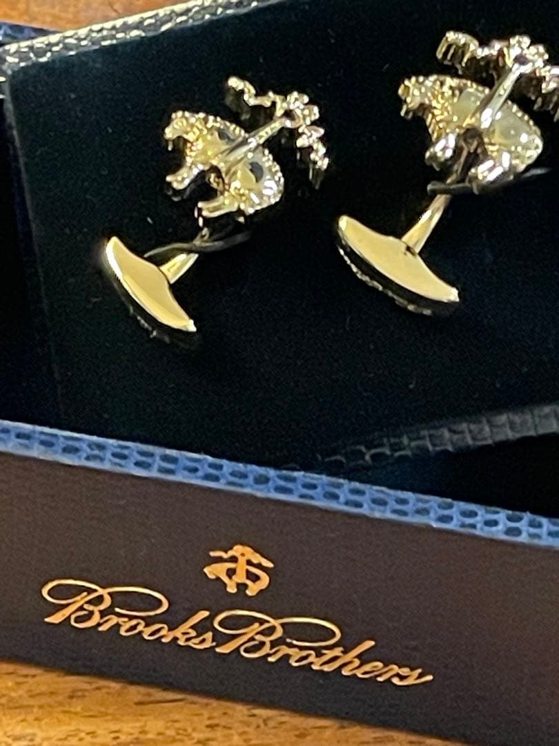 【新品・未使用】ブルックスブラザーズ　カフリンクス GFロゴ エナメルコーティング カフリンクス | Brooks Brothers Japan