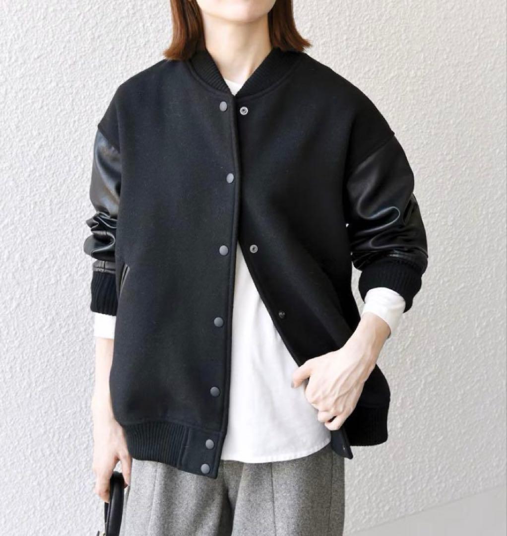 スピックアンドスパン　スタジアムジャンパーサイズ36 S ブラック ≪追加 ≫スタジアムジャンパー | スピック＆スパン(Spick and Span