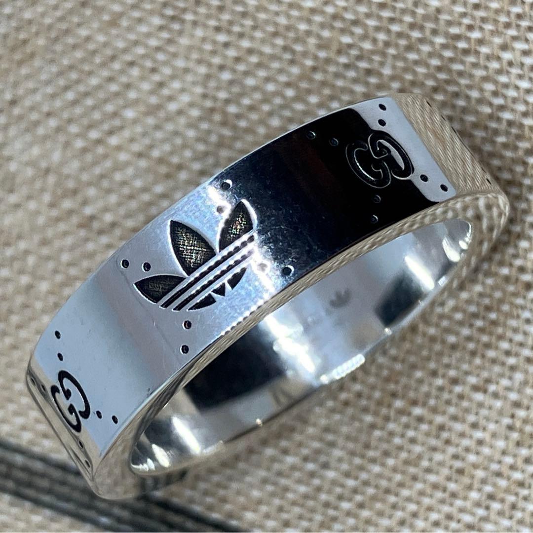 GUCCI adidas グッチ アディダス リング 銀 指輪 21号 中古 楽天市場】【ギフト品質】グッチ GUCCI アディダス adidas コラボ エン