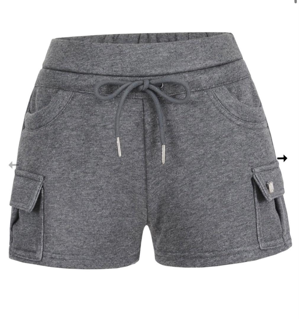 パンツ andwang kirakira short pants gray andwang Kirakira short pants gray グレー