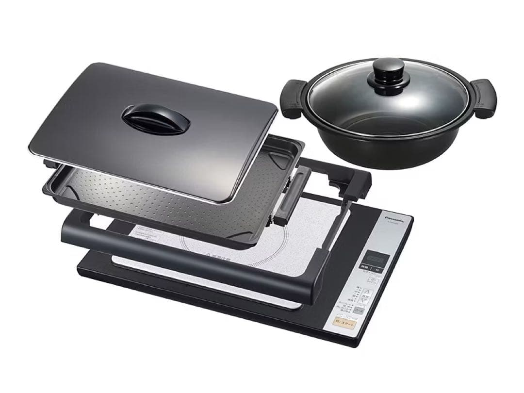 【未使用品】Panasonic IHホットプレート KZ-HP2000 鍋付き 概要 IHホットプレート KZ-HP2000 | 消耗品・別売品 | Panasonic