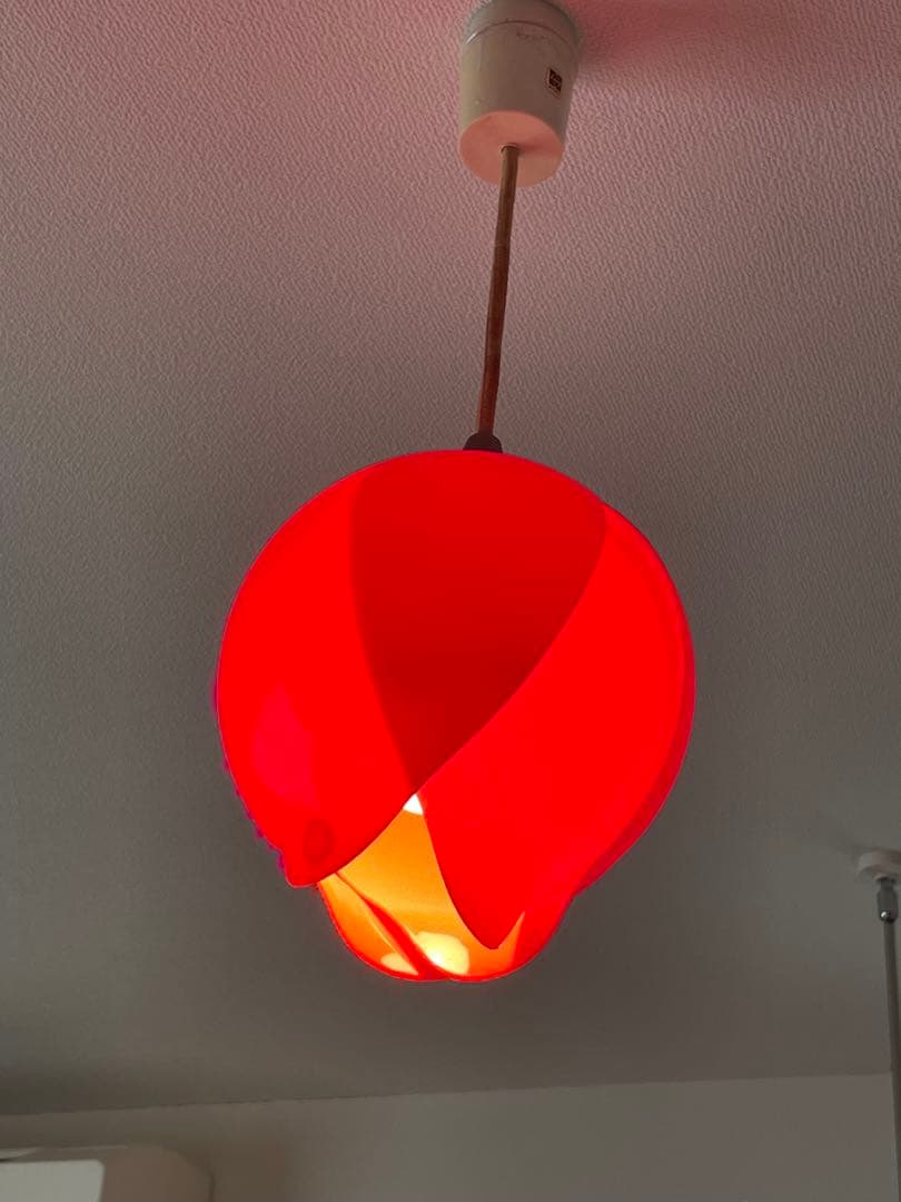 専用　　チューリップライト　ランプ　昭和レトロ　シェード　電気 レトロなチューリップ形ランプシェード シーリングライト・ペンダント