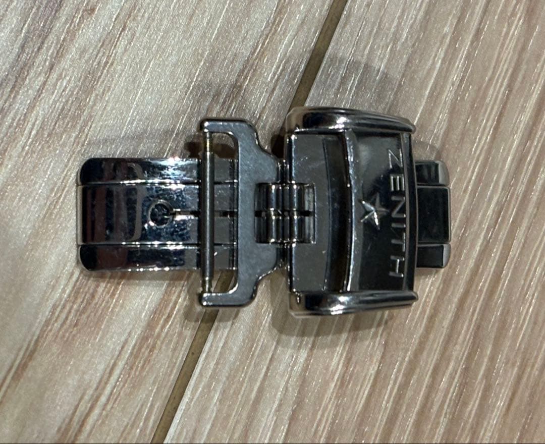 ZENITH ステンレススチール 時計バンドバックル ゼニス ZENITH シルバー ステンレススチール 腕時計パーツ 新品同様