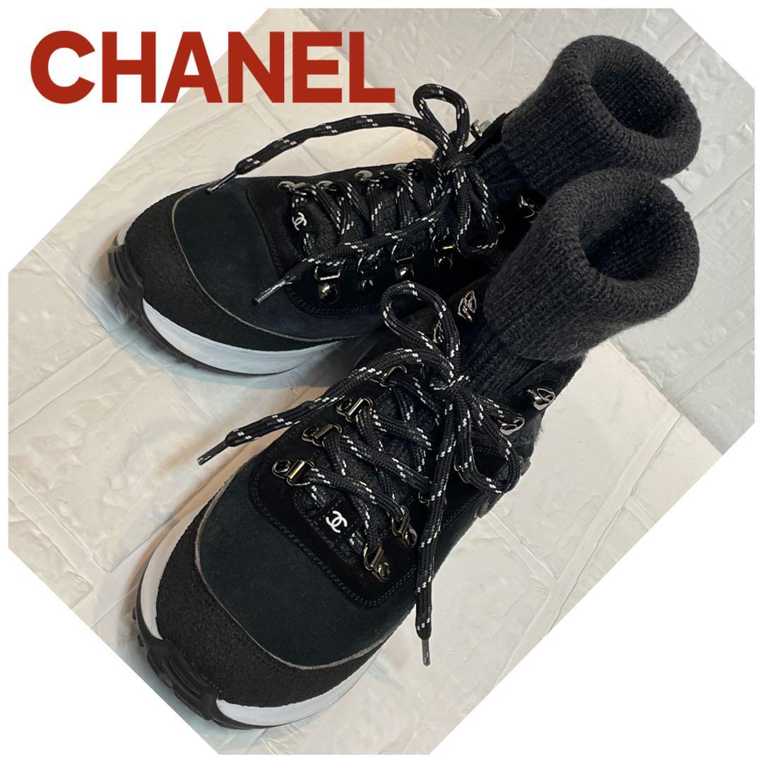 【美品】CHANELシャネル ソックスシューズ　スニーカー　❤︎ スニーカー - シューズ — ファッション | CHANEL