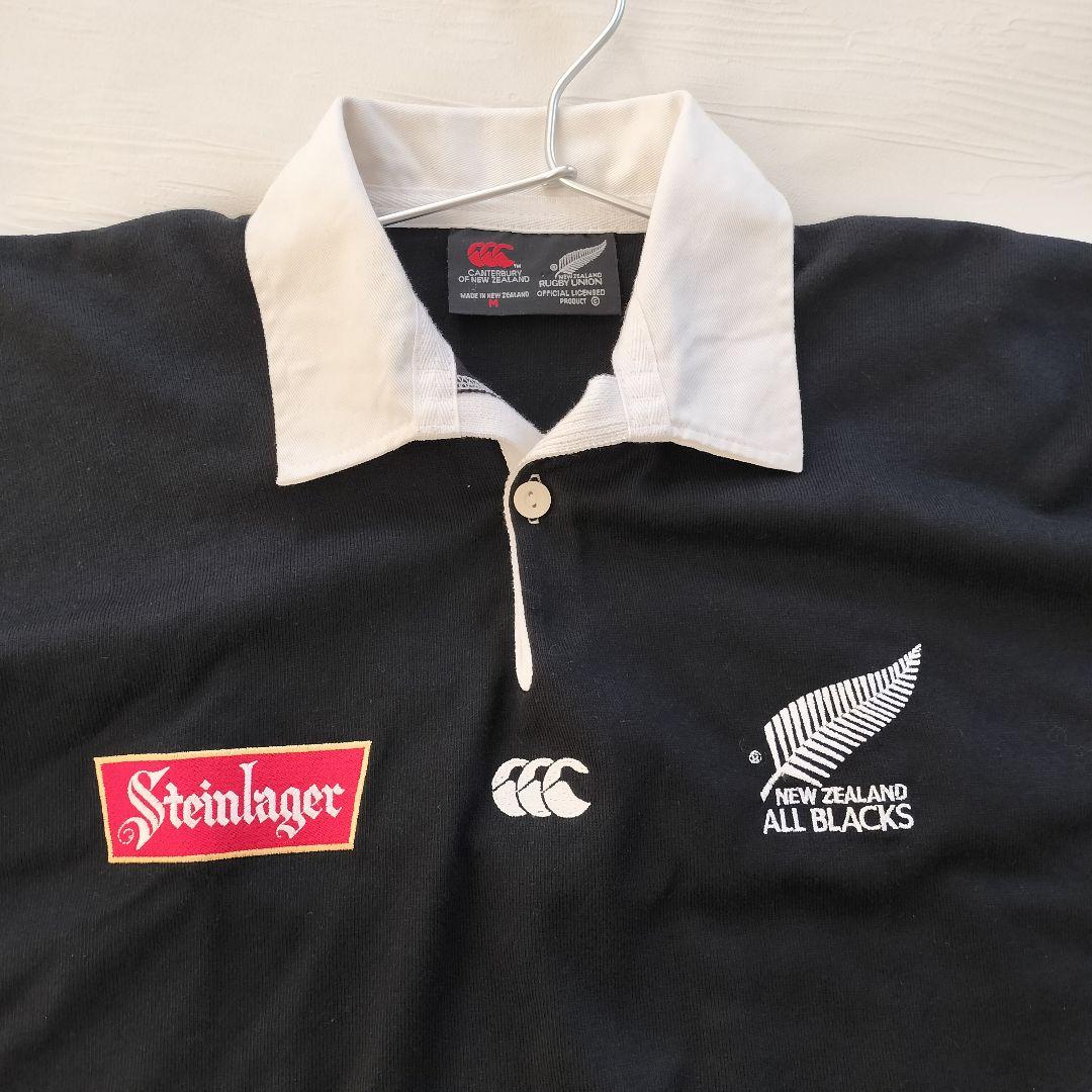 オールブラックス×カンタベリー ラガーシャツ 90s ビンテージ 90s CANTERBURY ラガーシャツ ニュージーランド製 オールブラックス