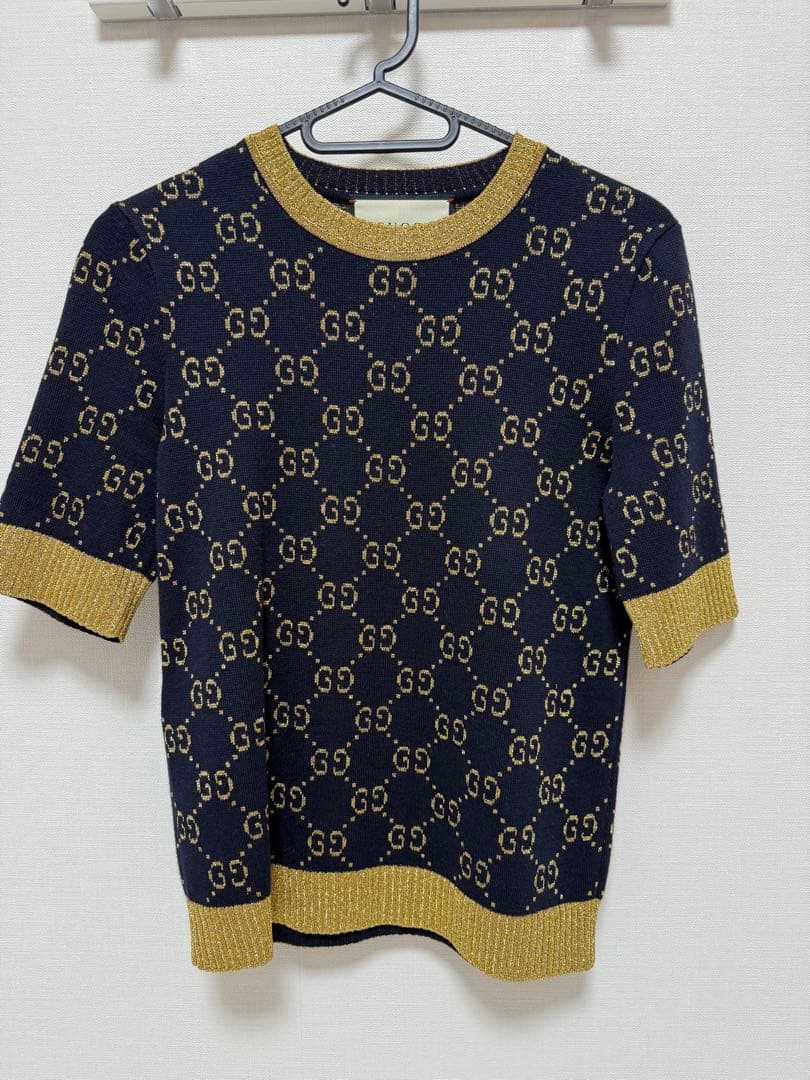 GUCCI トップス　未使用　XS 中古・古着通販】GUCCI (グッチ) GG コットンニットスウェットシャツ