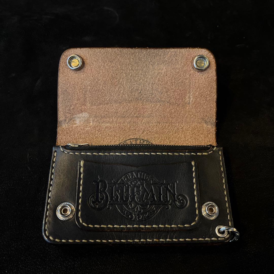 ブルーミンレザー ミドルウォレット ウォレットチェーン セット - メルカリ