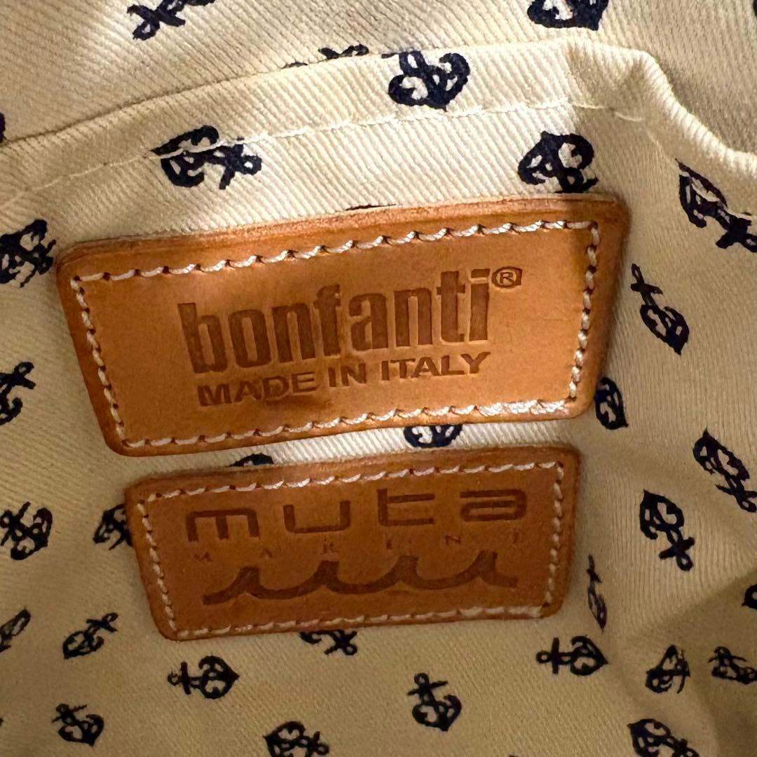 muta MARINE × bonfanti ボディバッグ キャンパス ネイビー - メルカリ