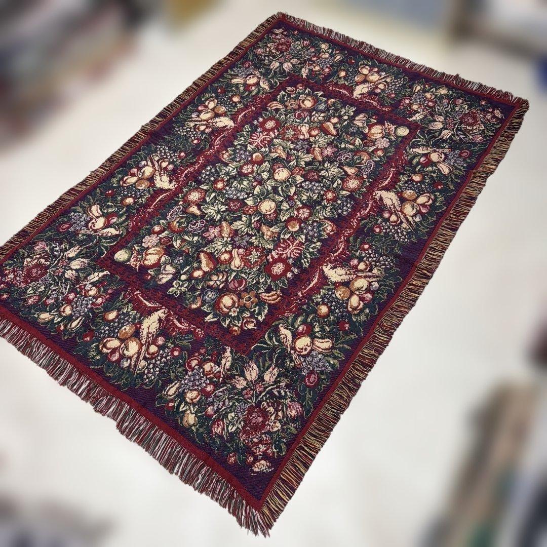 花　果物　マルチカバー　ソファカバー　ヴィンテージラグ　183x122 8e128gfd_main_0.jpg