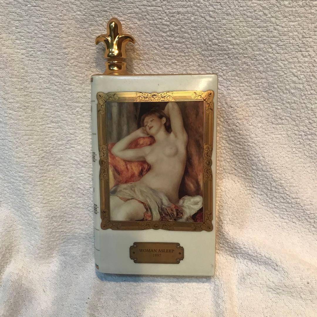 ルノワール WOMAN ASLEEP ブランデー瓶/リモージュ/コルク割なし美品 カミュ ブックシリーズ マスターズコレクション ルノアール ウーマンア