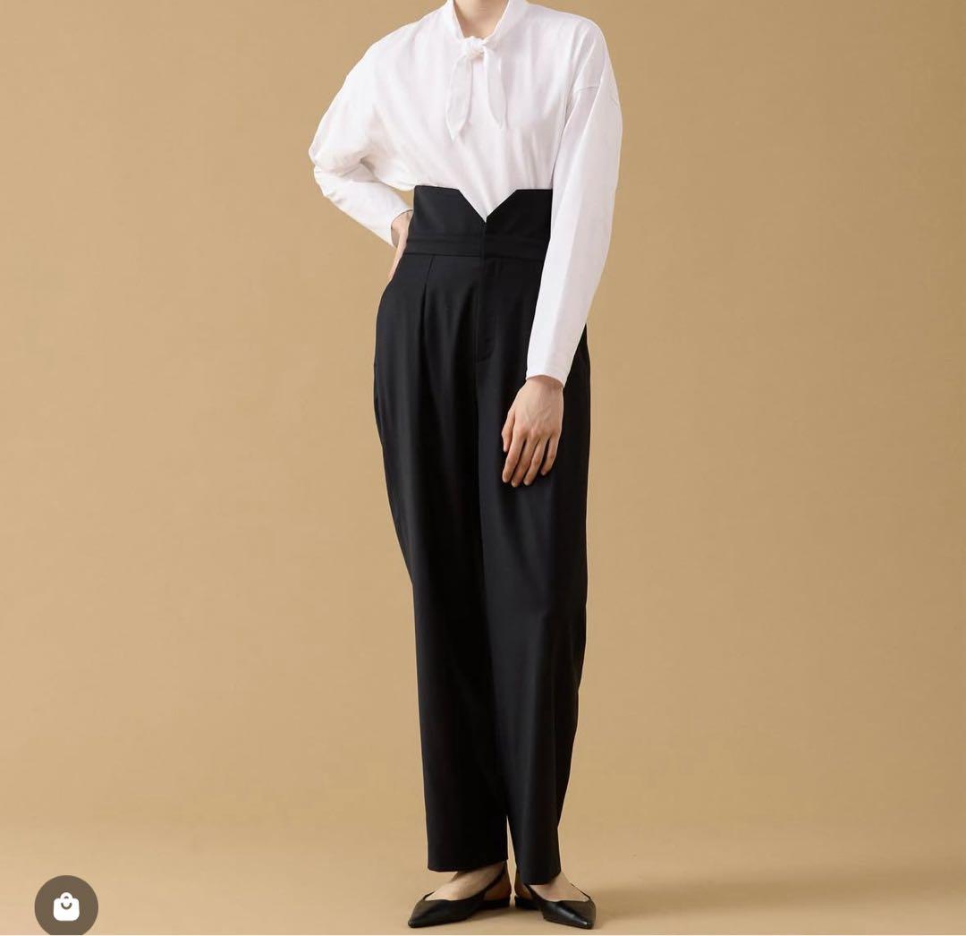 THIRD MAGAZINE サードマガジン ハイウエストパンツ 黒