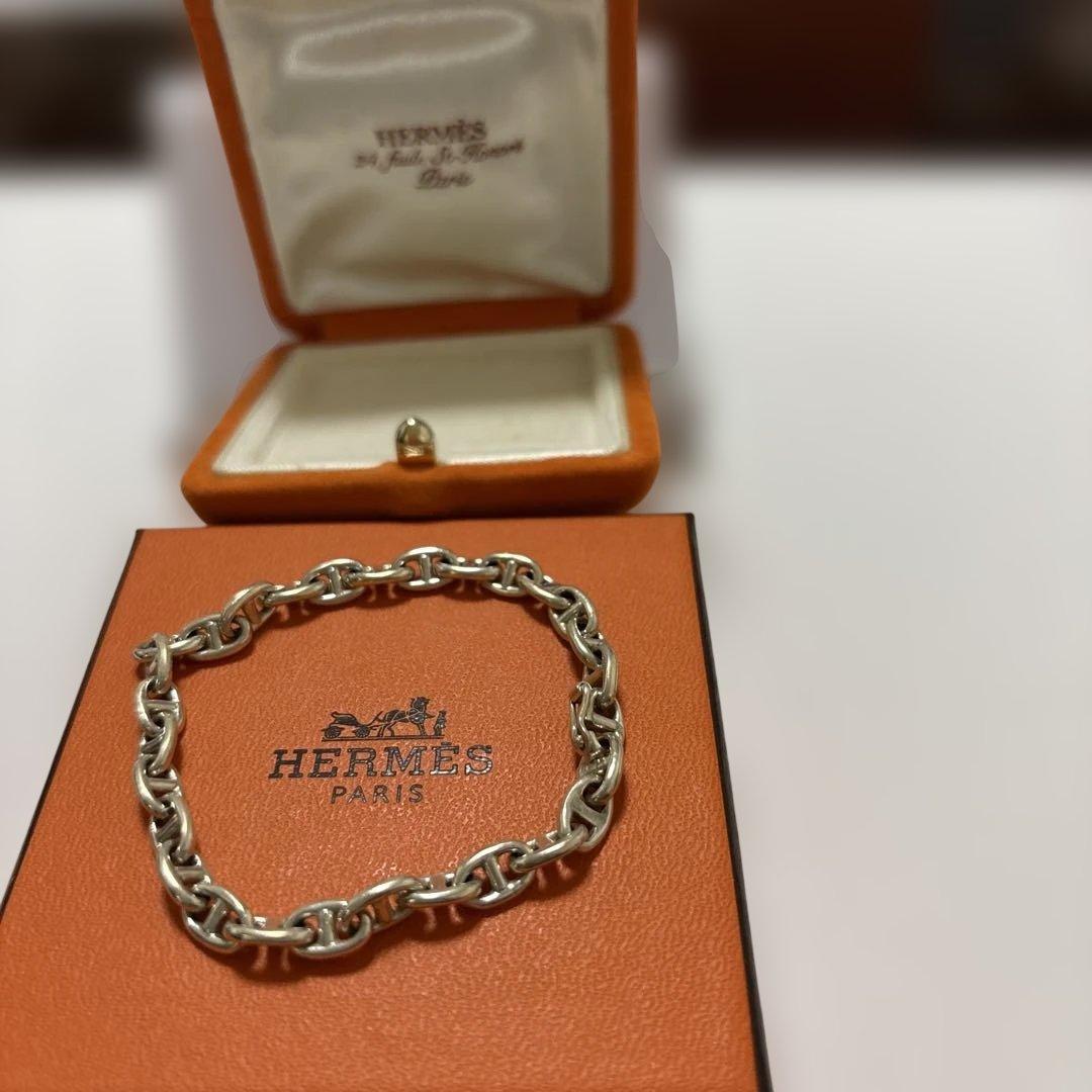 HERMES シルバーチェーンブレスレット 楽天市場】≪Brand new≫ HERMES Chaine d'ancre bracelet MM 16 links