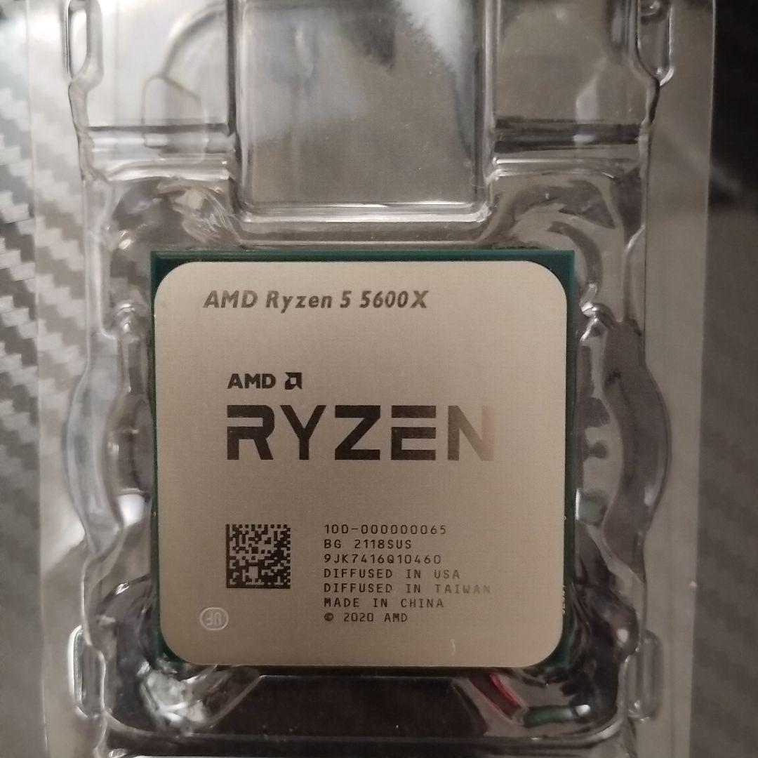 AMD Ryzen 5 5600X CPU 中古 AMD Ryzen 5 5600X CPU 3.7-4.6GHz 6CORE 12Thr Socket AM4 65W